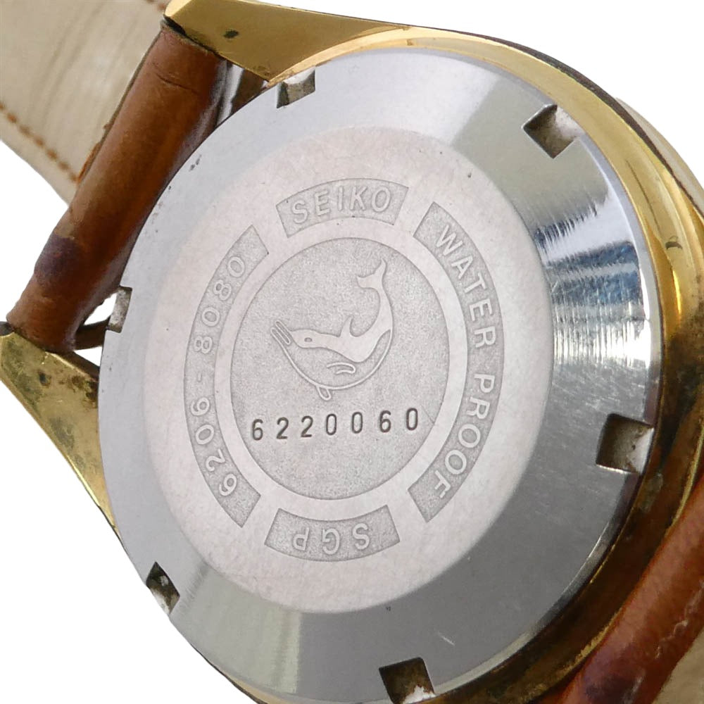 SEIKO セイコー Seikomatic slimdate セイコー マチック スリム デイト 自動巻き 腕時計 ウォッチ ゴールド系 ホワイト系【中古】