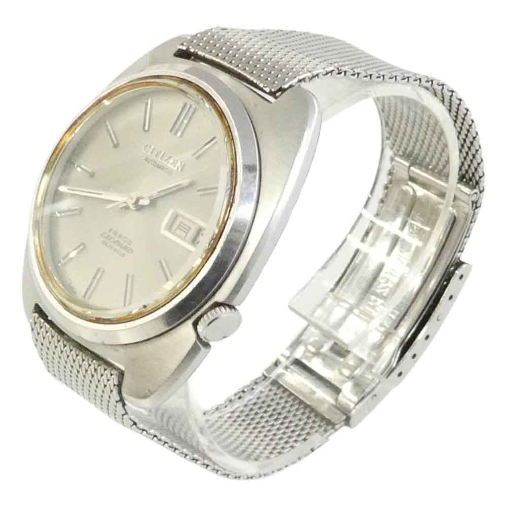 CITIZEN シチズン 4-770170-K LEOPARD レオパール 自動巻き 腕時計 ウォッチ シルバー系【中古】
