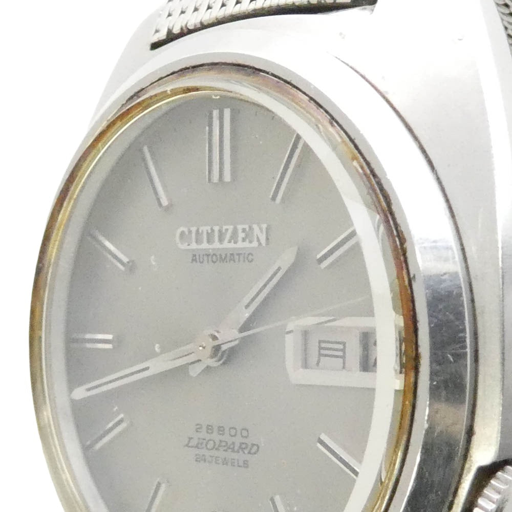 CITIZEN シチズン 4-770170-K LEOPARD レオパール 自動巻き 腕時計 ウォッチ シルバー系【中古】