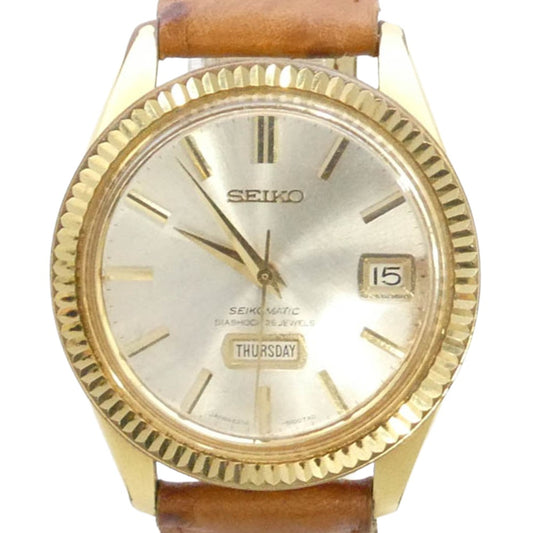 SEIKO セイコー 6206-8080 マチック ウィーク 自動巻き 腕時計 ウォッチ ゴールド系【中古】