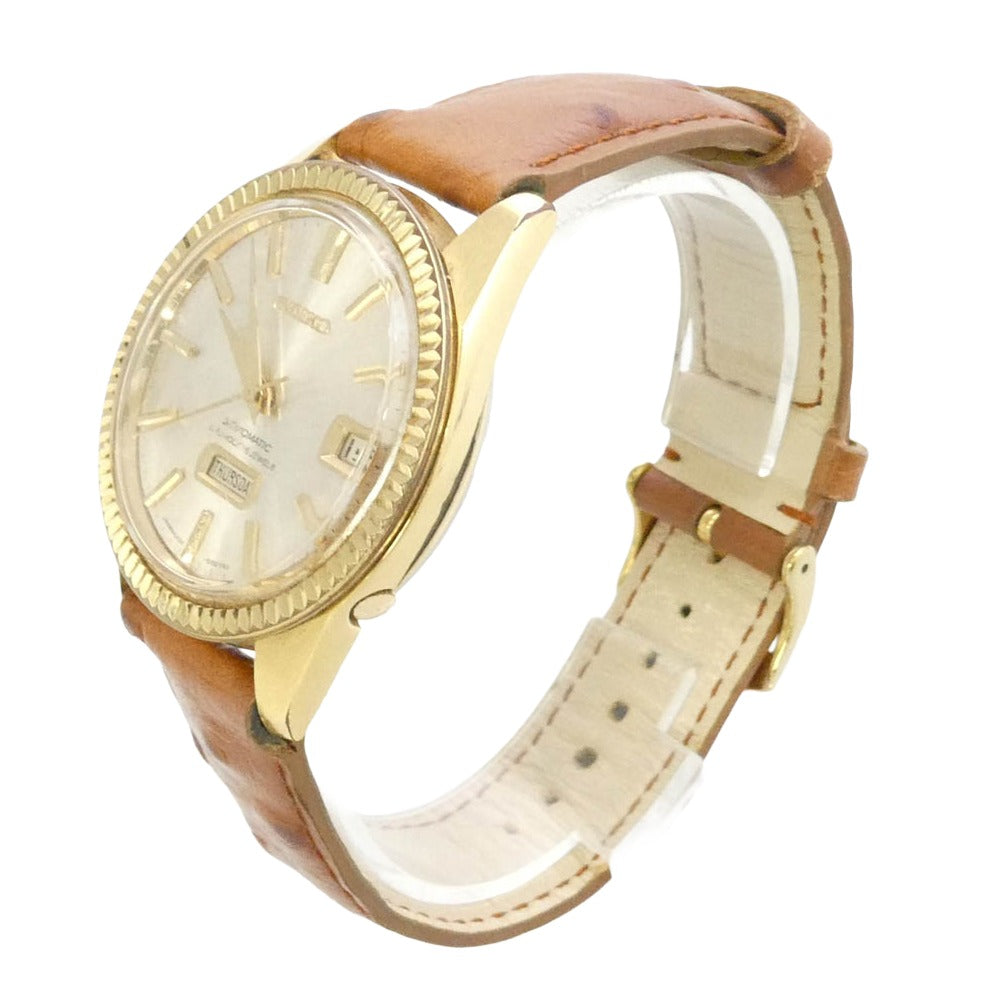 SEIKO セイコー 6206-8080 マチック ウィーク 自動巻き 腕時計 ウォッチ ゴールド系【中古】