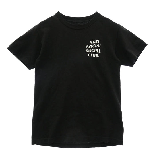アンチソーシャルソーシャルクラブ ブロントバック ロゴ プリント Tシャツ 半袖カットソー ブラック系 S【中古】