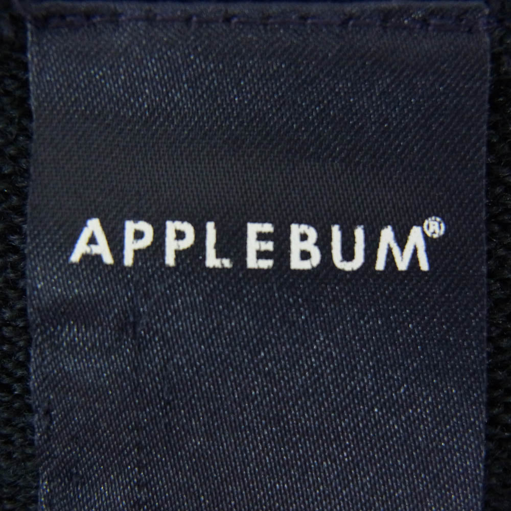 アップルバム フロント グラデーション ニット セーター ブラック系 サイズ表記無【中古】