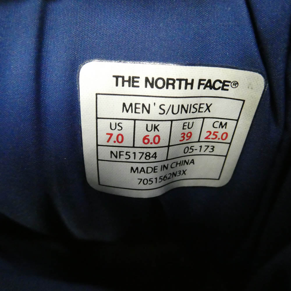 THE NORTH FACE ノースフェイス NF51784 NUPTSE BOOTIE WP V LOGOWAR ヌプシ ブーティ ウォータープルーフ ファイブ ロゴウェア ブーツ ネイビー系 25cm【中古】