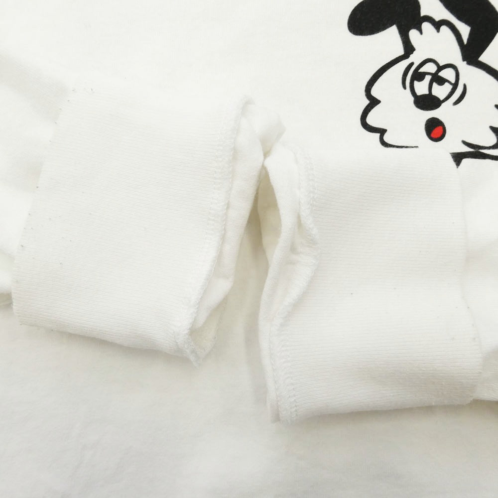 HUMAN MADE ヒューマンメイド × VERDY VICK TEE ヴィック ヴェルディ ロングスリーブ 長袖 Tシャツ カットソー ホワイト系 L【中古】