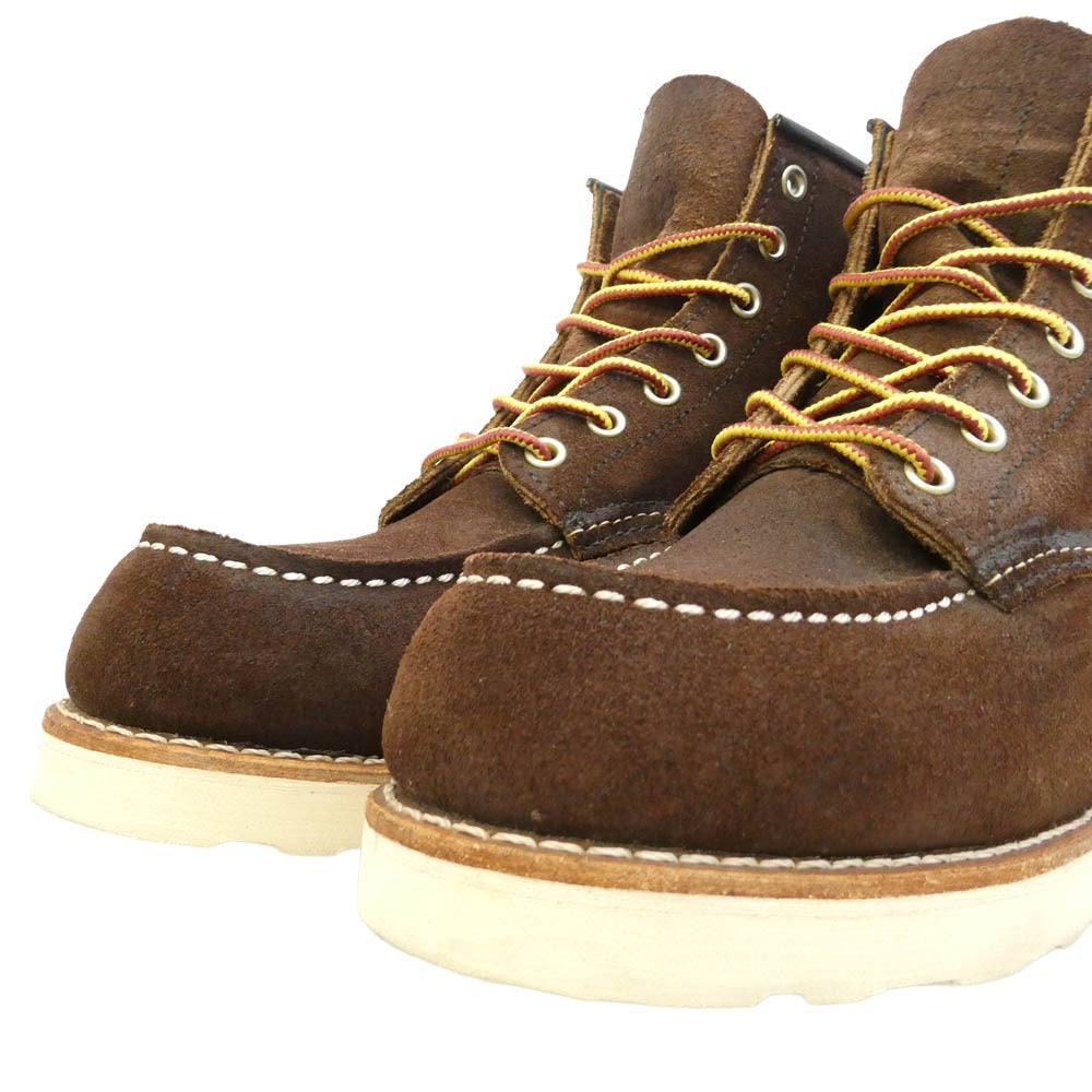 RED WING レッドウィング 8878 6inch CLASSIC MOC TOE クラシック モックトゥ スエード ブーツ ブラウン系 25cm【美品】【中古】