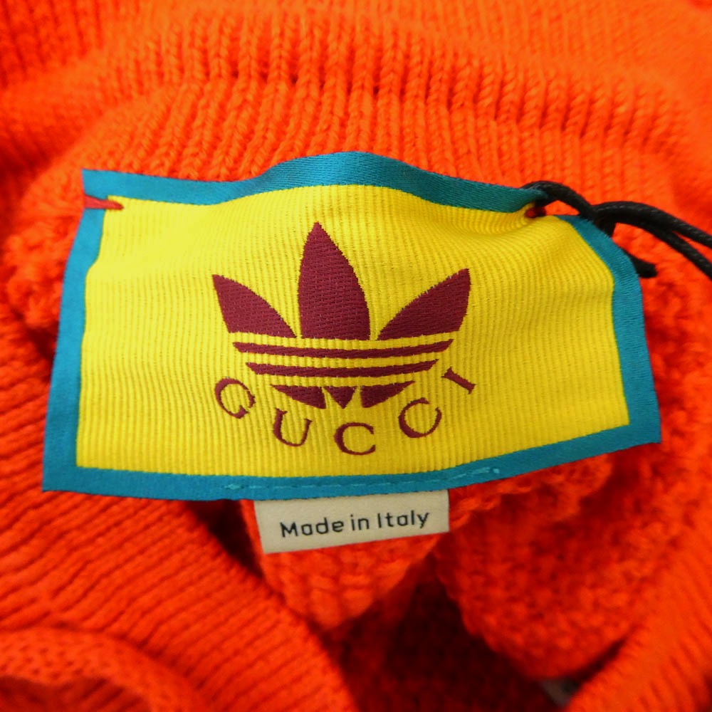 GUCCI グッチ adidas アディダス 693835 XKCDJ × adidas Knit Shorts アディダス ニット ショーツ ロゴ ショートパンツ オレンジ系 XS【新古品】【未使用】【中古】