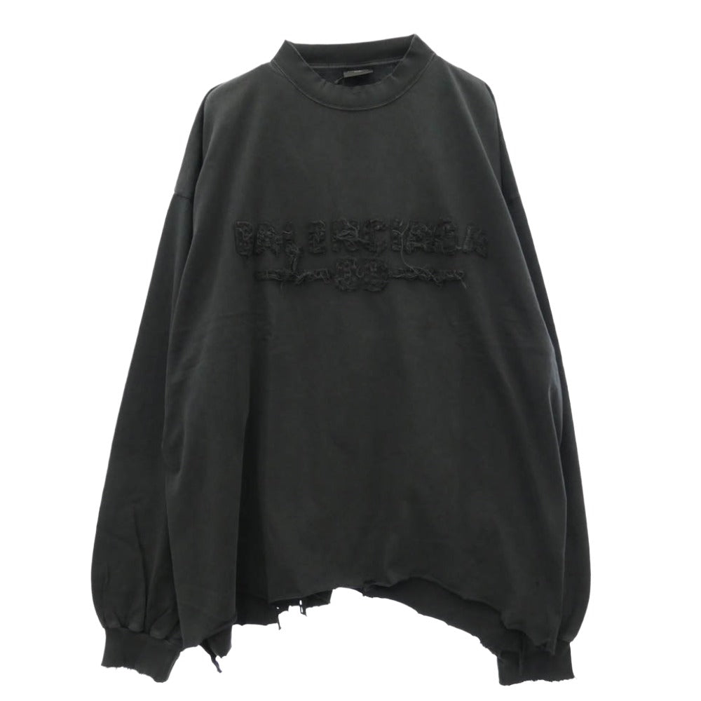 新品未使用 BALENCIAGA バレンシアガ ブラック L/Sトップス バレンシアガ(BALENCIAGA)中古の古着通販｜ブランド買取販売店LIFE