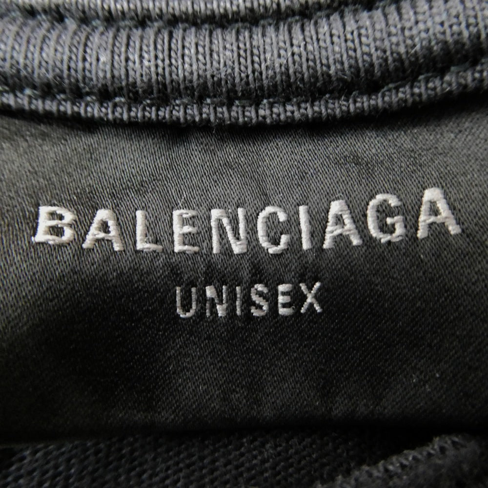 BALENCIAGA バレンシアガ 25SS 783400 TSVA2 Cropped Long Sleeve T-Shirt ダメージ加工 クロップド ロングスリーブ Tシャツ カットソー ダークグレー系 4【新古品】【未使用】【中古】