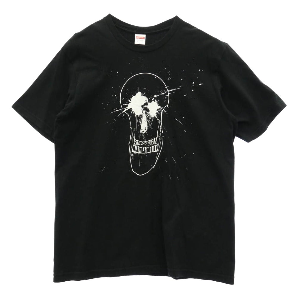 Supreme シュプリーム 22SS Ralph Steadman Skull Tee ラルフ ステッドマン スカル Tシャツ 半袖 カットソー ブラック系 L【中古】