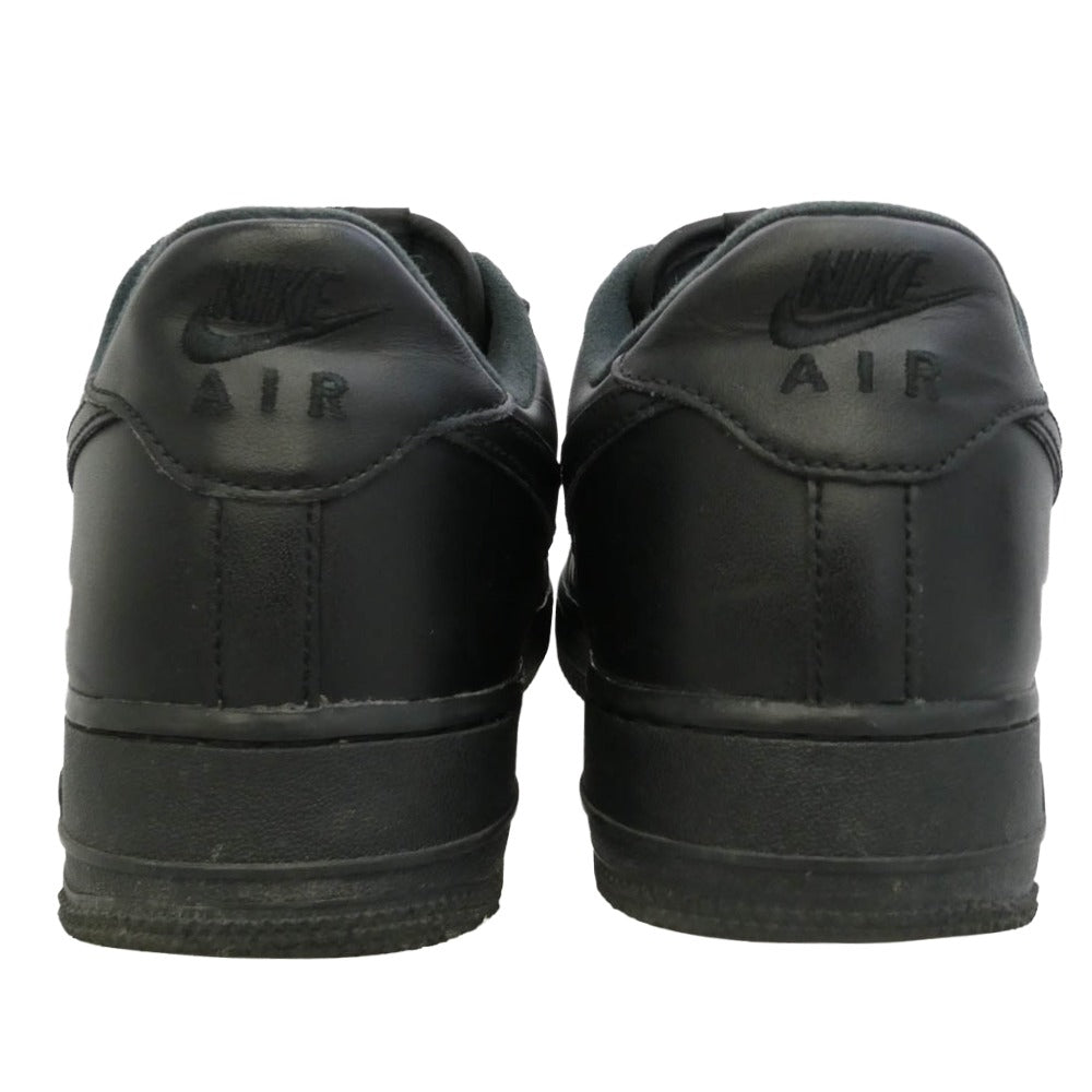 Supreme シュプリーム CU9225-001 × Nike Air Force 1 Low Black ナイキ エアフォース1 ロー ブラック ローカット スニーカー ブラック系 27cm【中古】