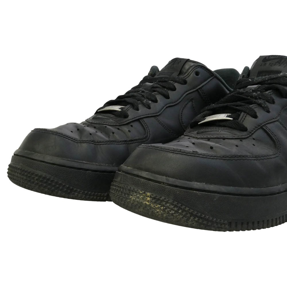 Supreme シュプリーム CU9225-001 × Nike Air Force 1 Low Black ナイキ エアフォース1 ロー ブラック ローカット スニーカー ブラック系 27cm【中古】