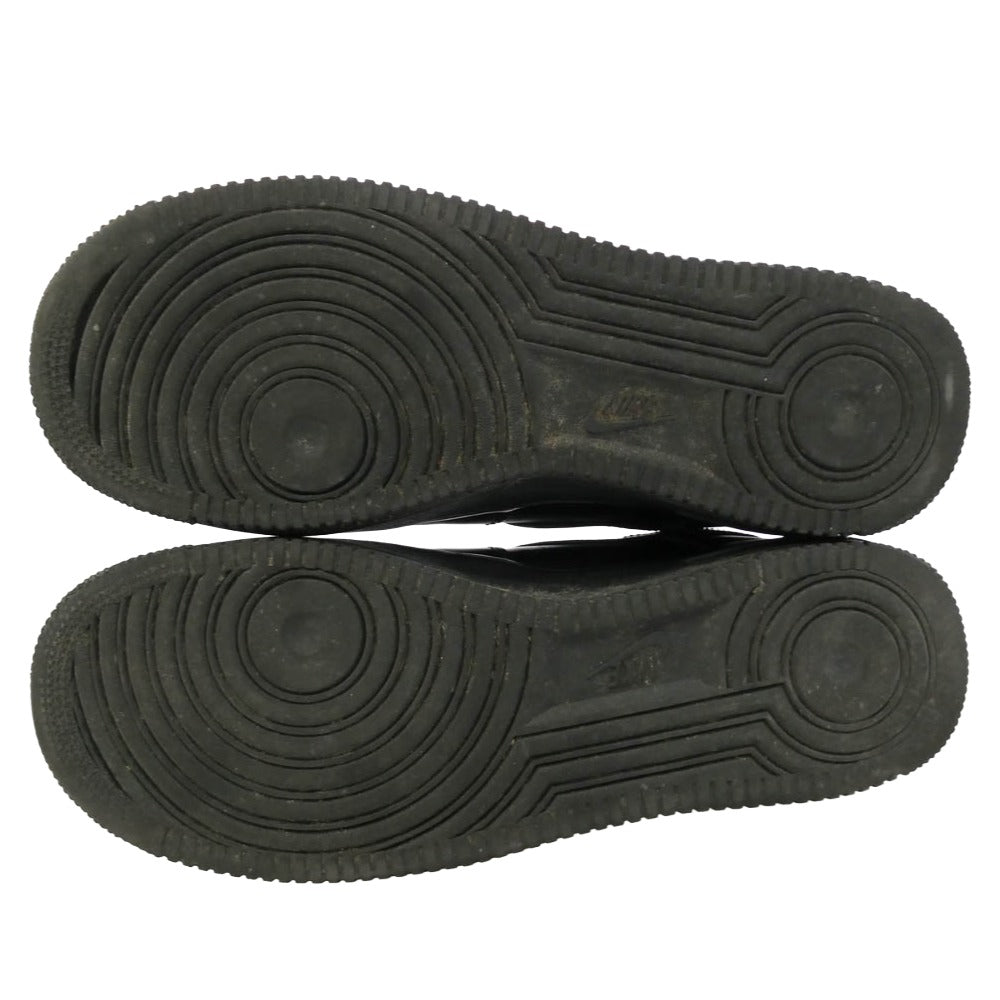 Supreme シュプリーム CU9225-001 × Nike Air Force 1 Low Black ナイキ エアフォース1 ロー ブラック ローカット スニーカー ブラック系 27cm【中古】