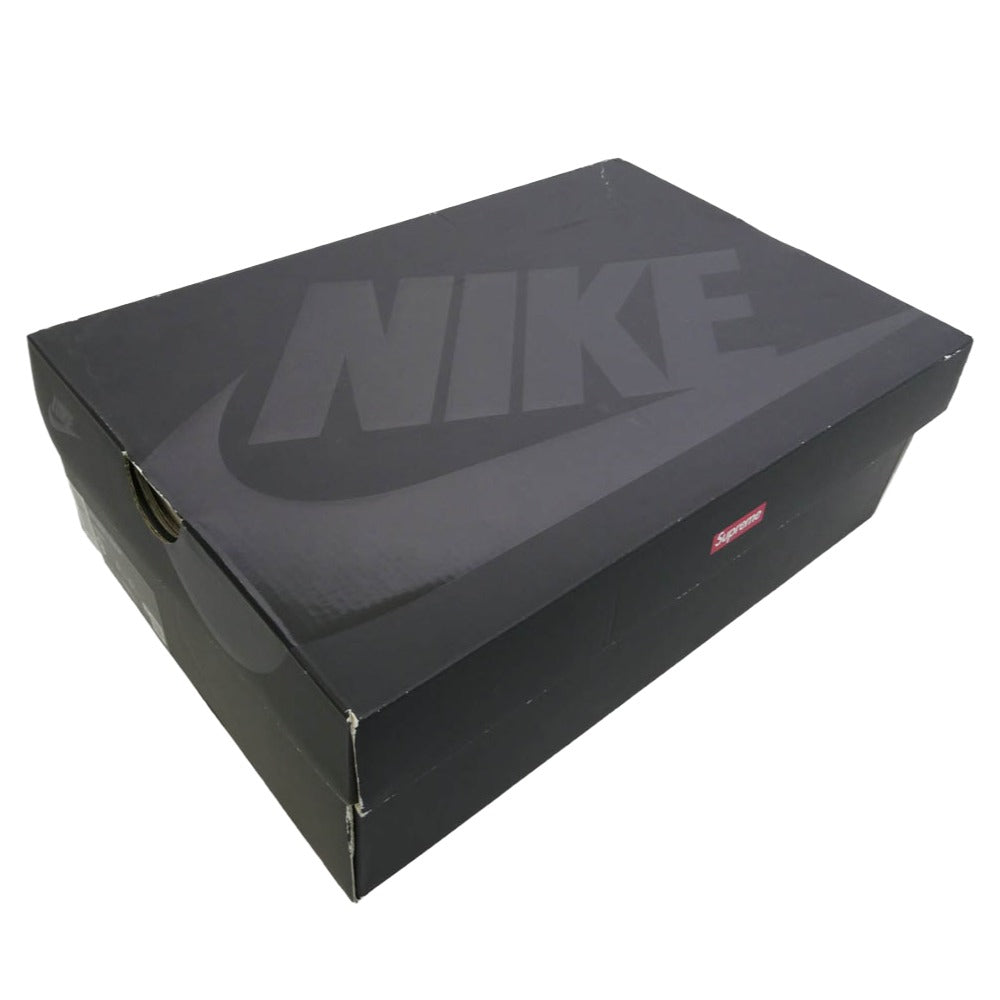 Supreme シュプリーム CU9225-001 × Nike Air Force 1 Low Black ナイキ エアフォース1 ロー ブラック ローカット スニーカー ブラック系 27cm【中古】