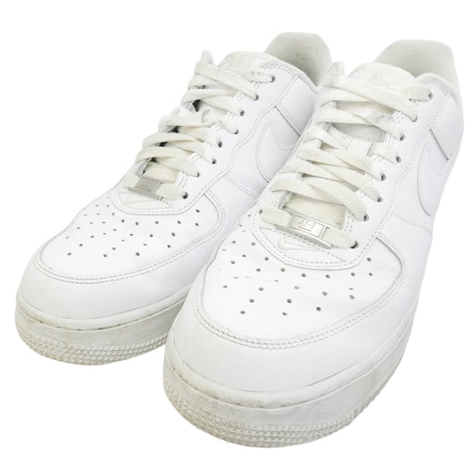Supreme シュプリーム CU9225-100 × Nike Air Force 1 Low White ナイキ エアフォース1 ロー ホワイト ローカット スニーカー ホワイト系 27cm【中古】