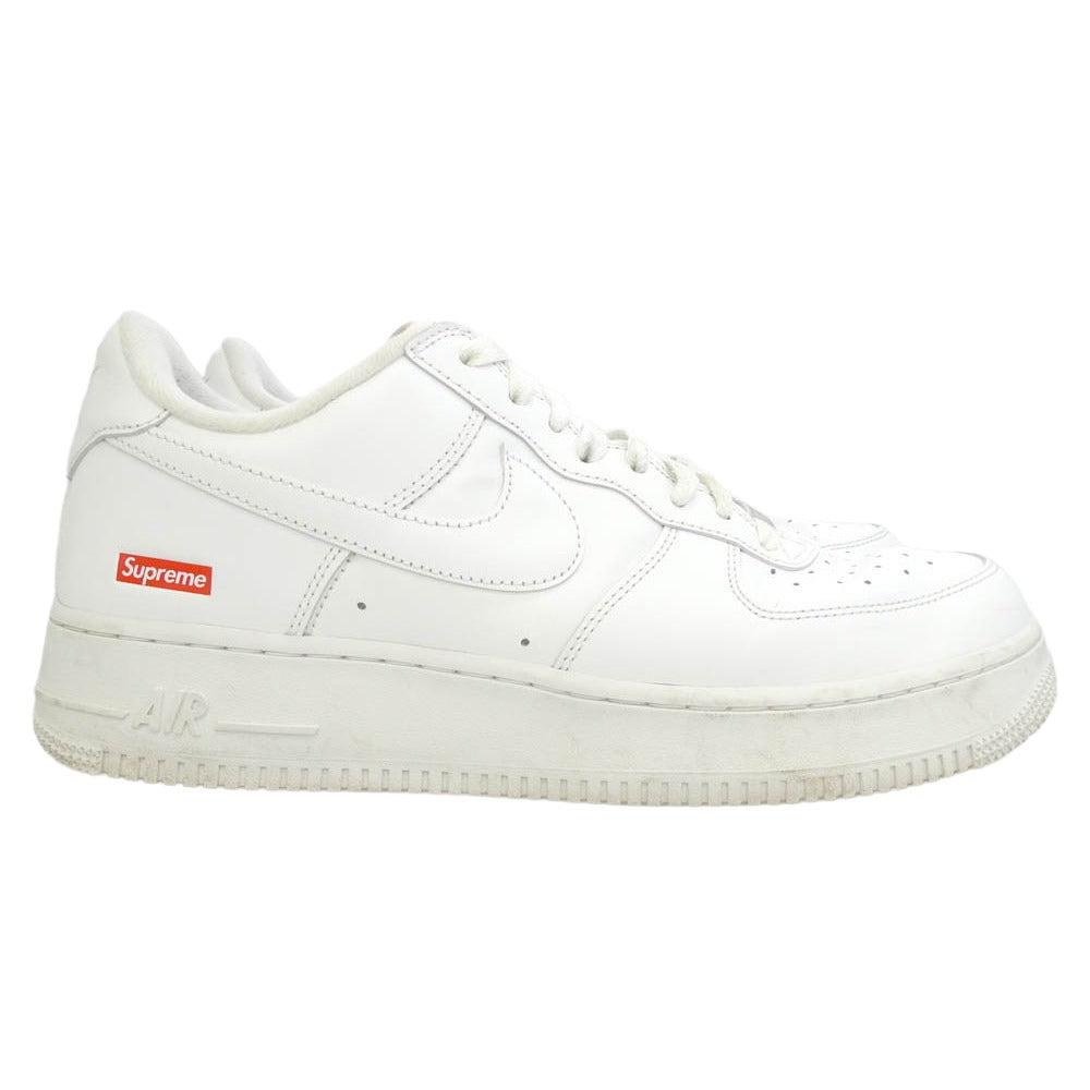Supreme シュプリーム CU9225-100 × Nike Air Force 1 Low White ナイキ エアフォース1 ロー ホワイト ローカット スニーカー ホワイト系 27cm【中古】