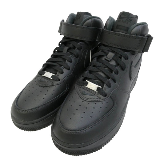 Supreme シュプリーム FZ8784-001 × Nike Air Force 1 Mid Black FW24 ナイキ エアフォース1 ミッド ブラック ハイカット スニーカー ブラック系 27cm【新古品】【未使用】【中古】