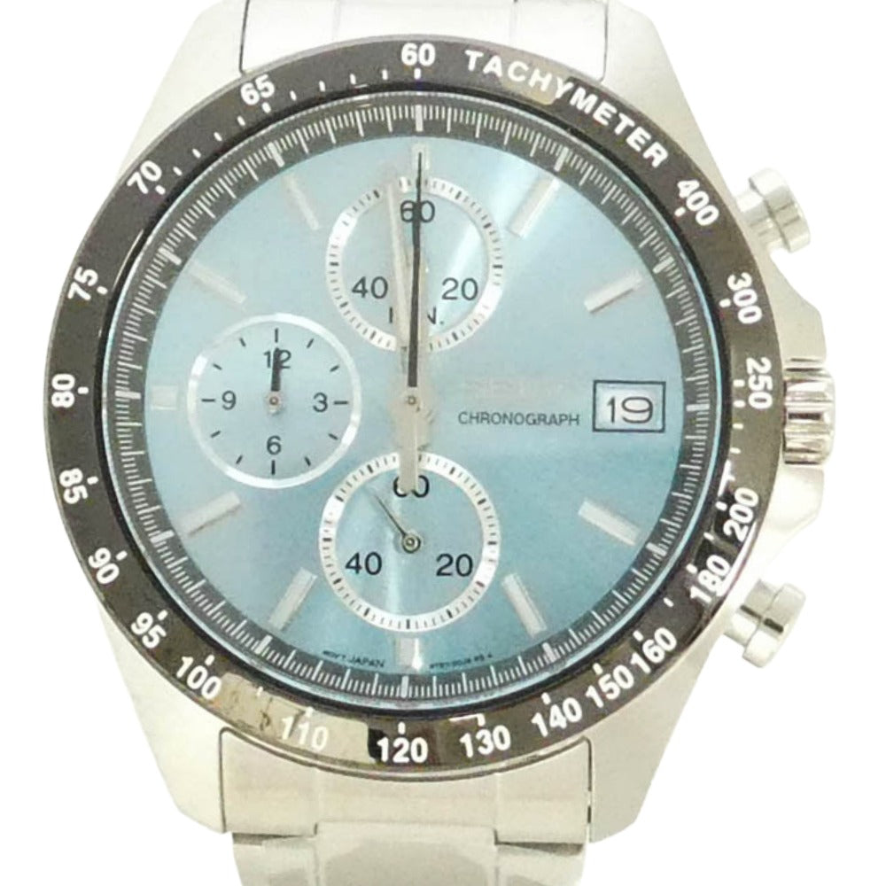 SEIKO セイコー SBTR029 SEIKO SELECTION セイコーセレクション スピリット 8Tクロノ 時計 ウォッチ シルバー系【極上美品】【中古】