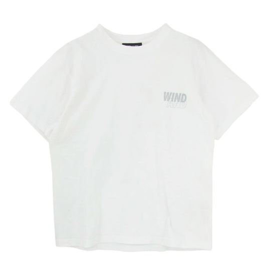 WIND AND SEA ウィンダンシー WDS-MLTR-05 リフレクティブ ロゴ プリント 半袖 Tシャツ ホワイト系 M【中古】