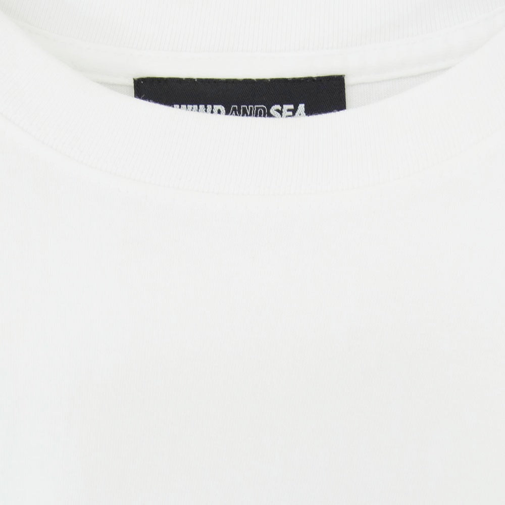 WIND AND SEA ウィンダンシー WDS-MLTR-05 リフレクティブ ロゴ プリント 半袖 Tシャツ ホワイト系 M【中古】