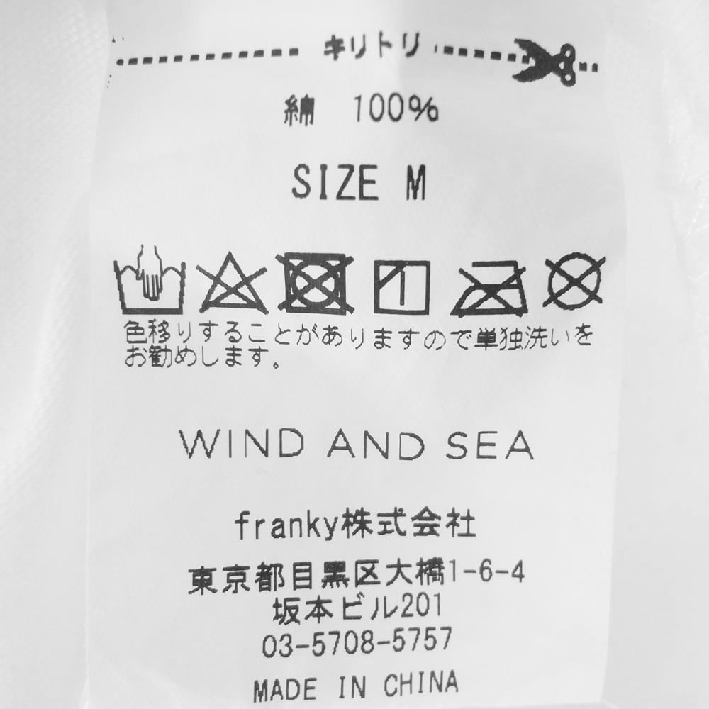 WIND AND SEA ウィンダンシー WDS-MLTR-05 リフレクティブ ロゴ プリント 半袖 Tシャツ ホワイト系 M【中古】