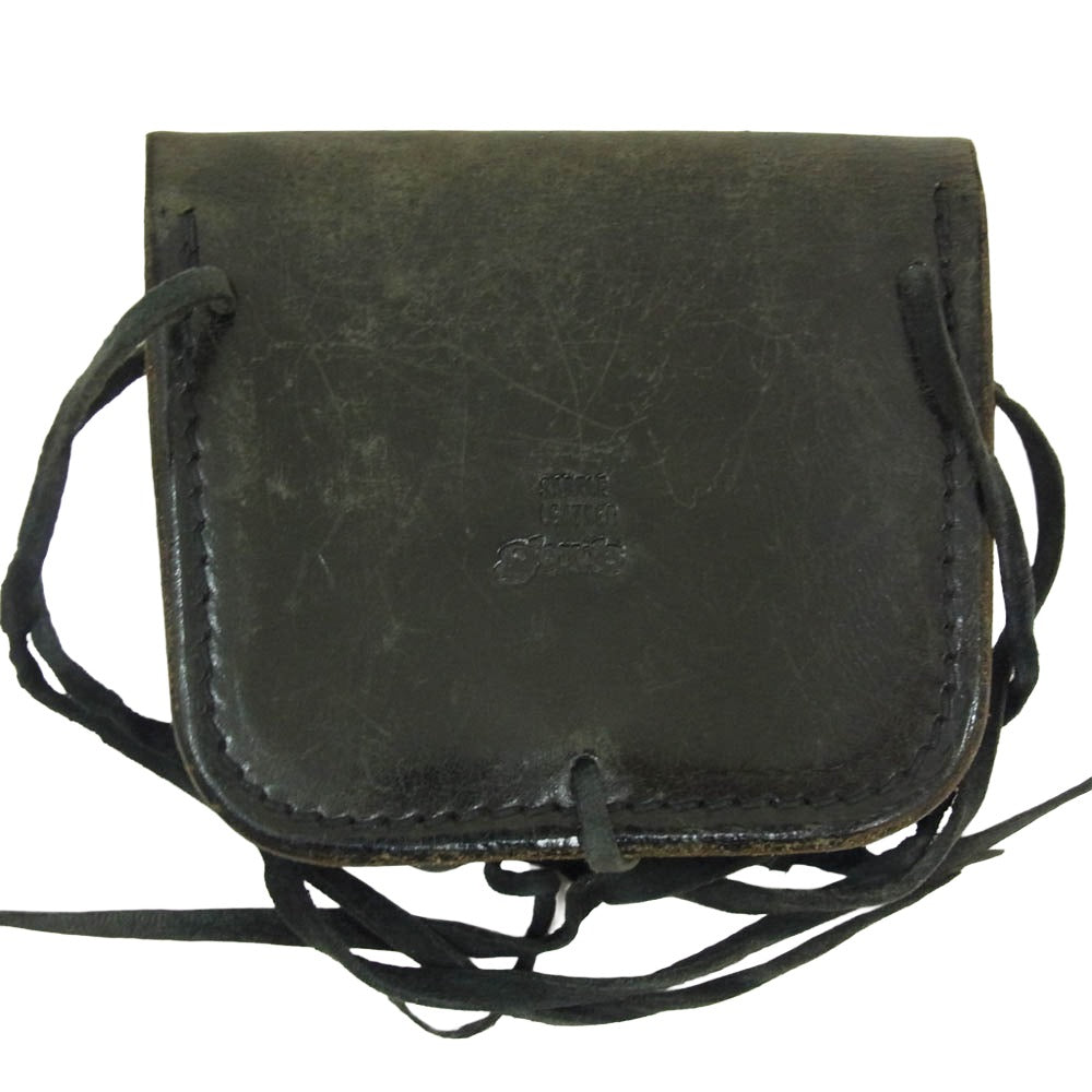 goro's ゴローズ SADDLE LEATHER コンチョ付き レザー メディスン バッグ ブラウン系【中古】