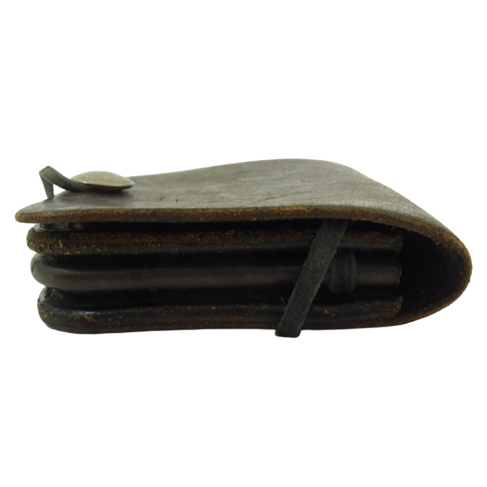 goro's ゴローズ SADDLE LEATHER コンチョ付き レザー メディスン バッグ ブラウン系【中古】