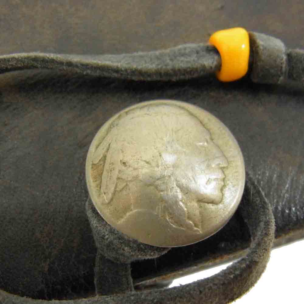 goro's ゴローズ SADDLE LEATHER コンチョ付き レザー メディスン バッグ ブラウン系【中古】