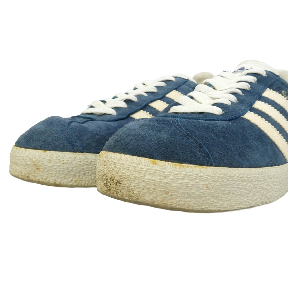 adidas アディダス 034879 観賞用 95年製 GAZZELLE 2 ガゼル ガッツレー2 スエード スニーカー ネイビー系 ホワイト系 26cm【中古】