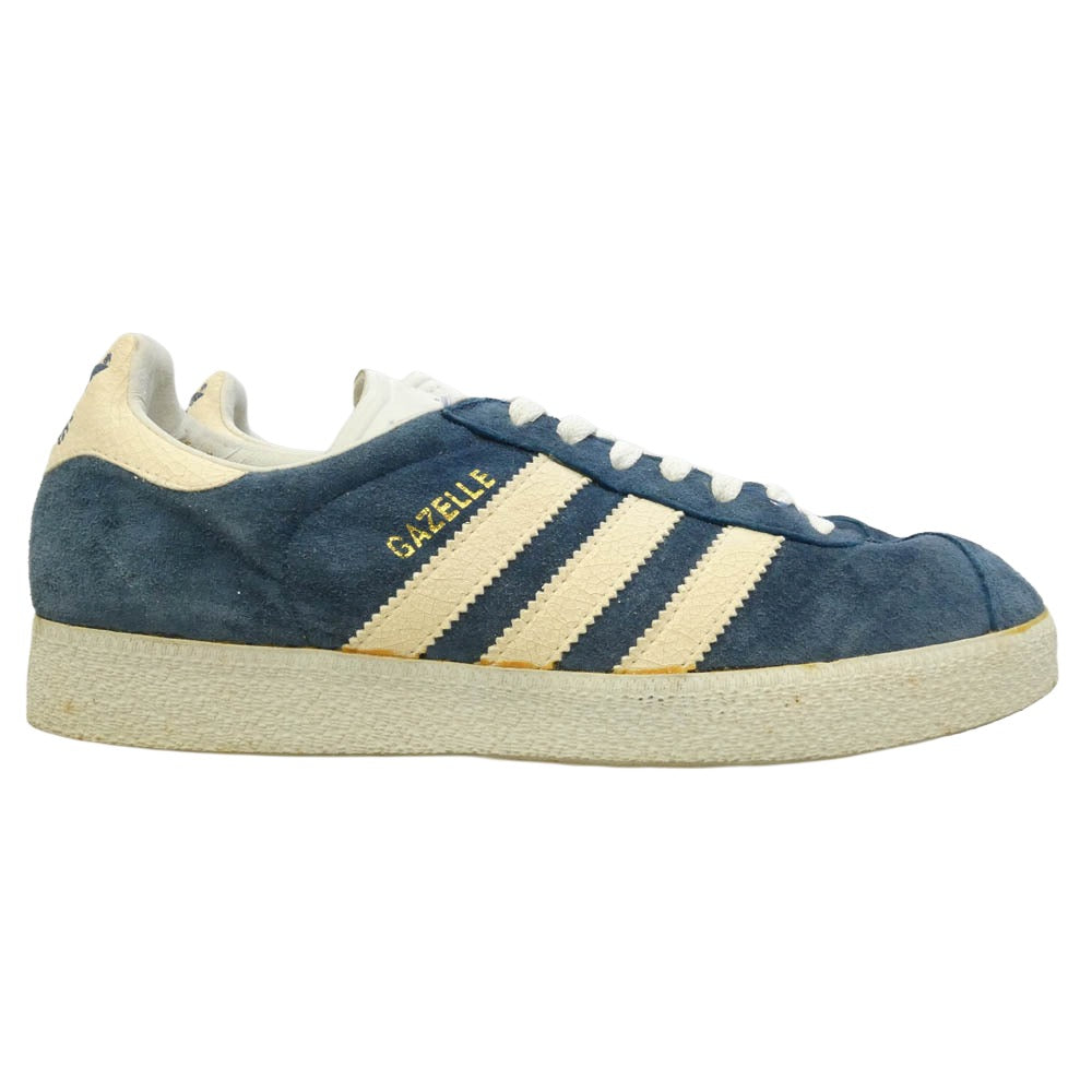 adidas アディダス 034879 観賞用 95年製 GAZZELLE 2 ガゼル ガッツレー2 スエード スニーカー ネイビー系 ホワイト系 26cm【中古】