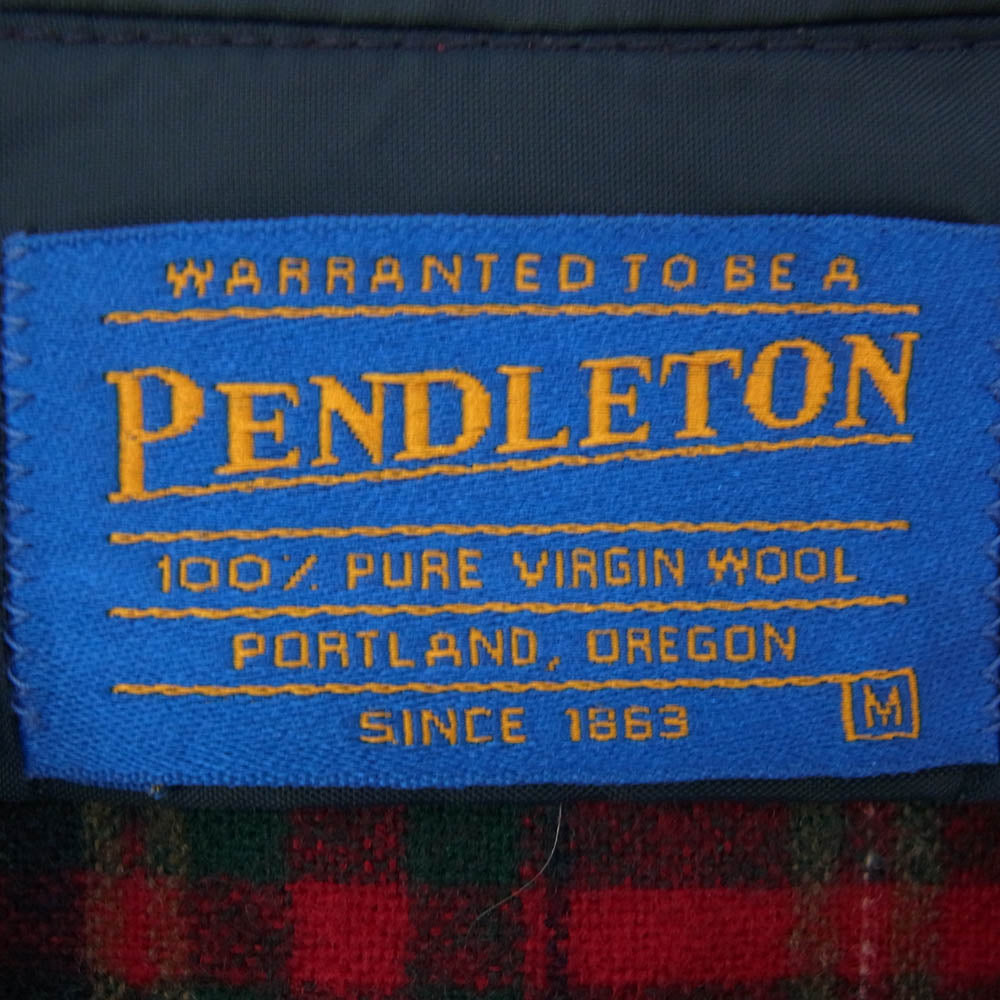 PENDLETON ペンドルトン USA製 90s～ ウール チェック 長袖 シャツ レッド系 M【中古】