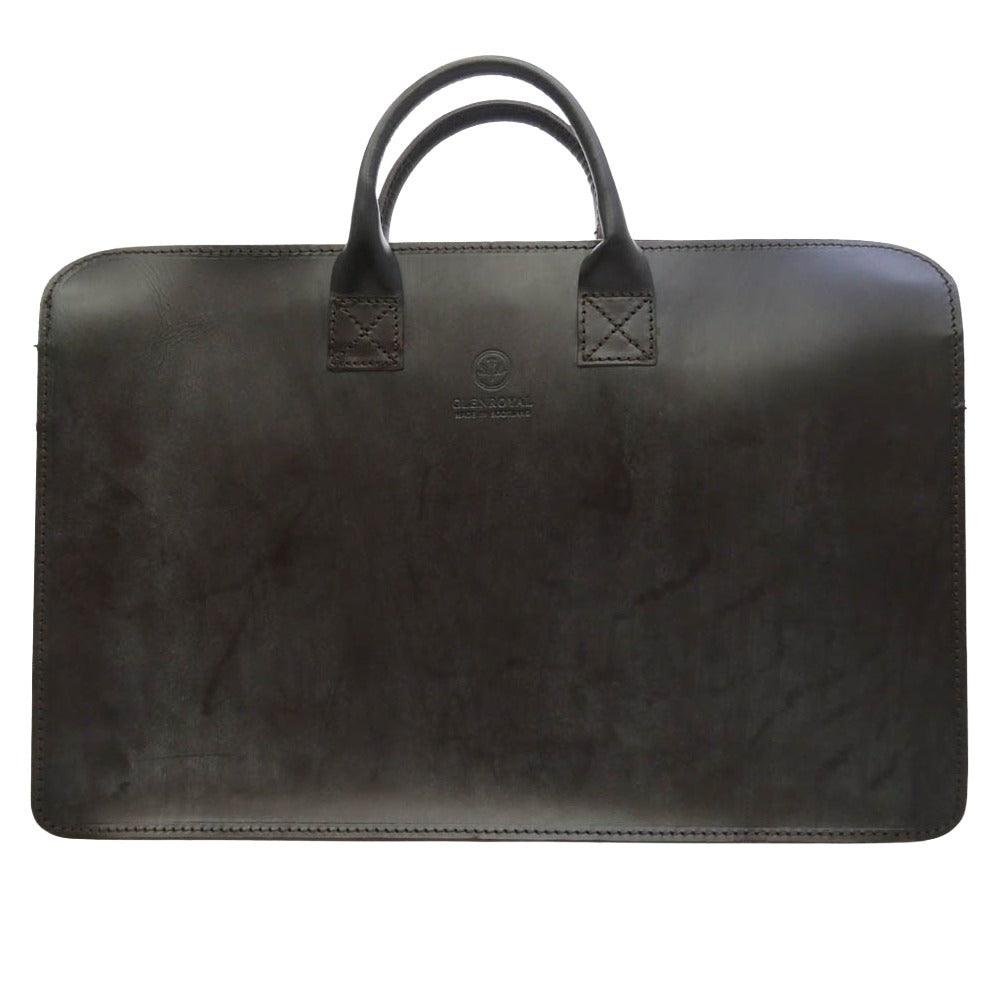 GLENROYAL グレンロイヤル バッグインバッグ付き LIGHT WEIGHT BRIEF CASE ライトウェイトブリーフケース ブルーム ブライドルレザー バッグ ダークブラウン系【中古】