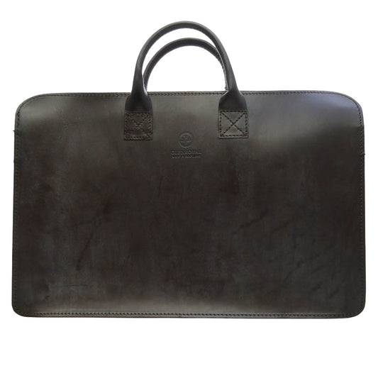 GLENROYAL グレンロイヤル バッグインバッグ付き LIGHT WEIGHT BRIEF CASE ライトウェイトブリーフケース ブルーム ブライドルレザー バッグ ダークブラウン系【中古】