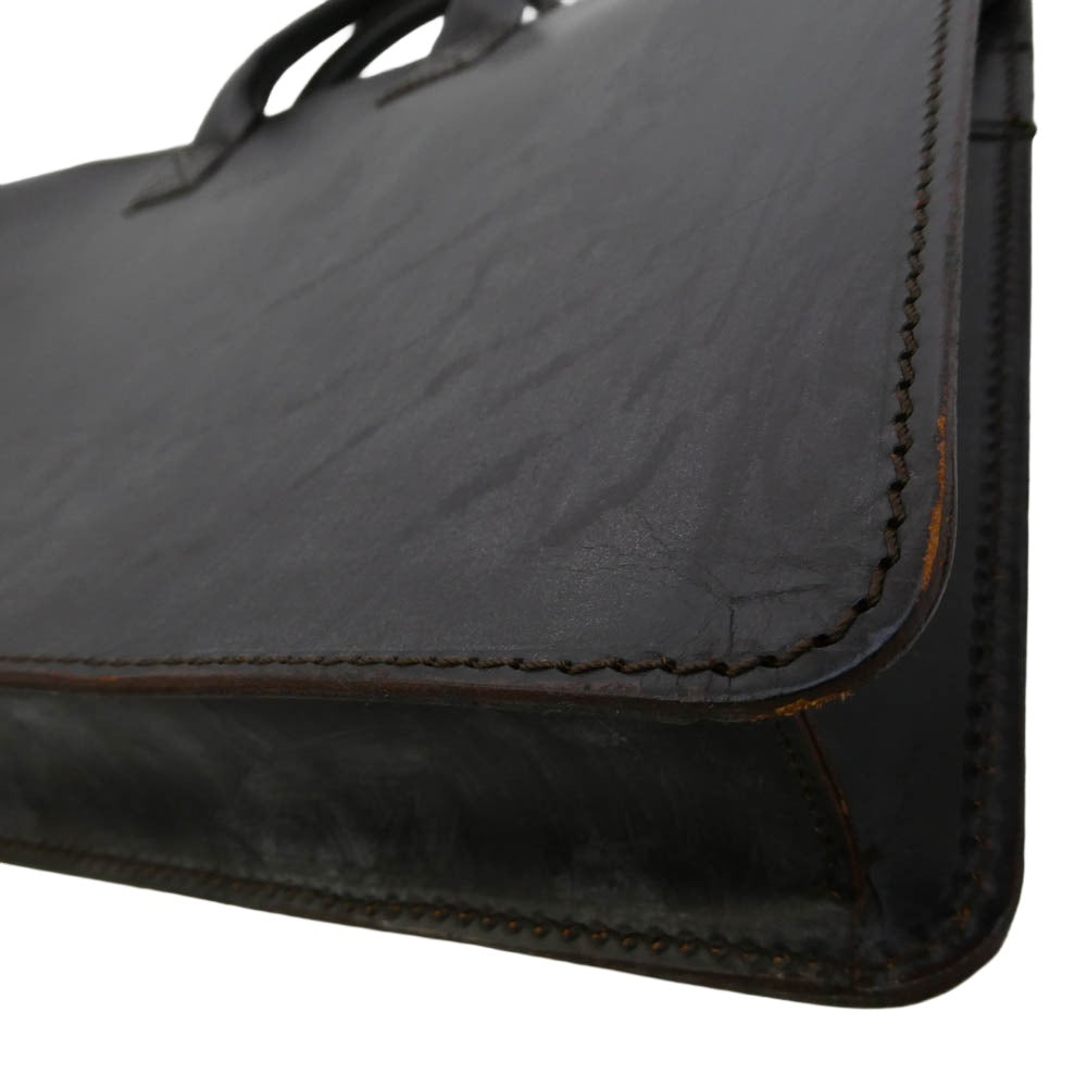 GLENROYAL グレンロイヤル バッグインバッグ付き LIGHT WEIGHT BRIEF CASE ライトウェイトブリーフケース ブルーム ブライドルレザー バッグ ダークブラウン系【中古】
