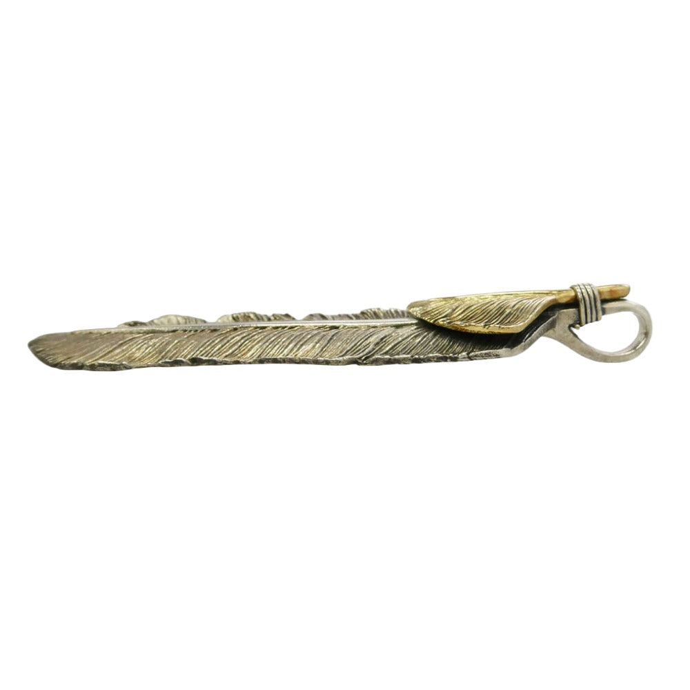 SAAD サード 上金 フェザー ペンダントトップ シルバー系 ゴールド系【中古】