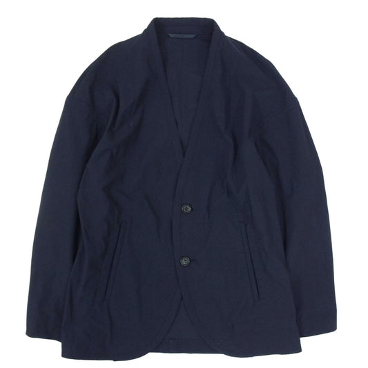 ZUCCa ズッカ CZ24FD951 ナイロン ノーカラー ジャケット ネイビー系 XS【中古】