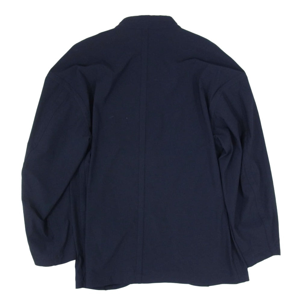 ZUCCa ズッカ CZ24FD951 ナイロン ノーカラー ジャケット ネイビー系 XS【中古】