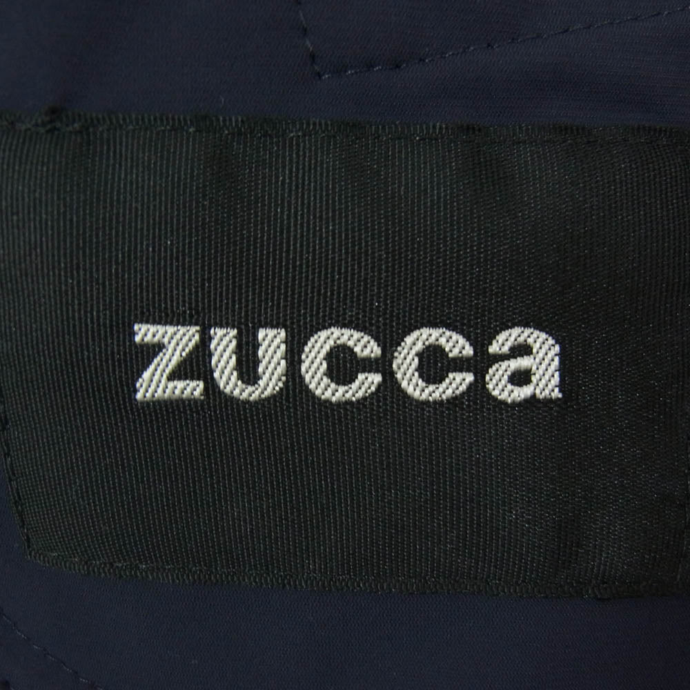 ZUCCa ズッカ CZ24FD951 ナイロン ノーカラー ジャケット ネイビー系 XS【中古】