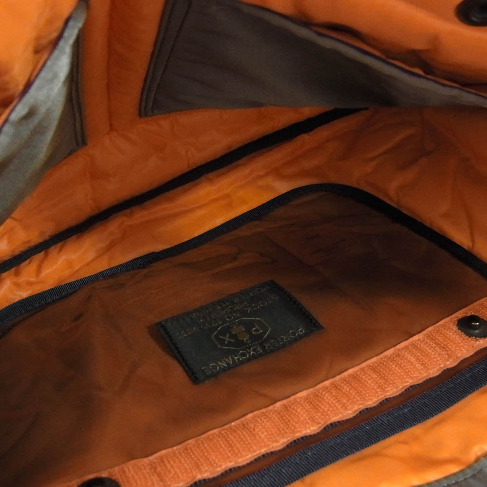 PORTER ポーター 376-19665 PX TANKER タンカー 2WAY SHORT HELMET BAG ショート ヘルメット ショルダー バッグ カーキ系【中古】