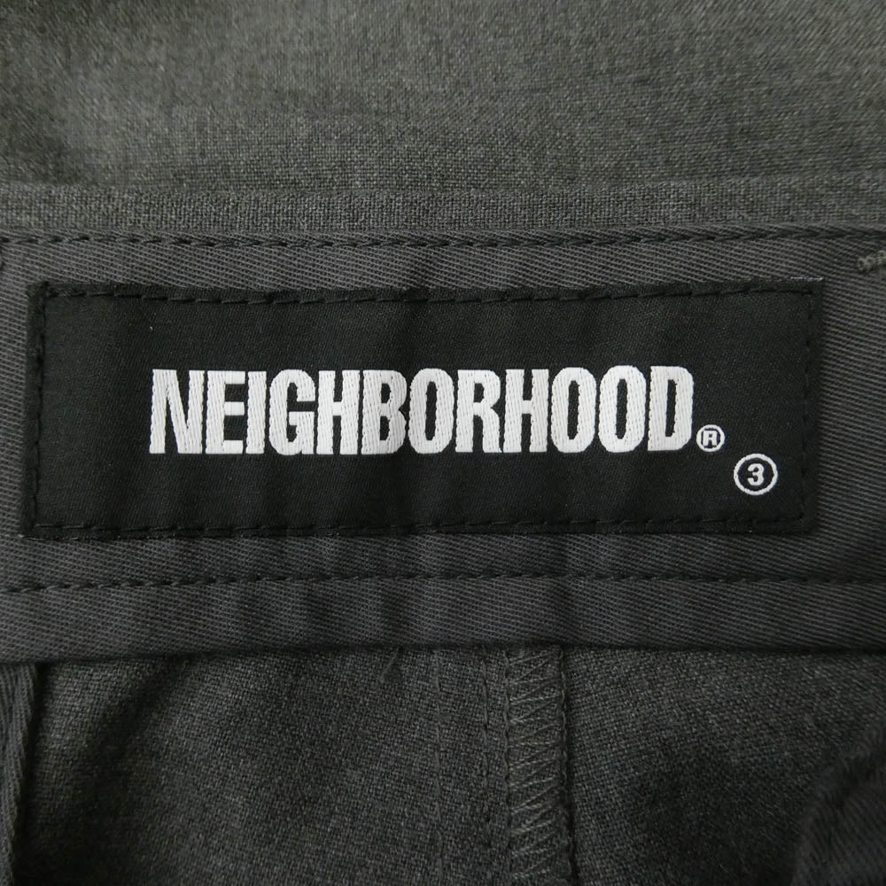 NEIGHBORHOOD ネイバーフッド 21SS 211AQNH-PTM02 TUCK ER-PT タック テーパード スラックスパンツ チャコール系 M【中古】