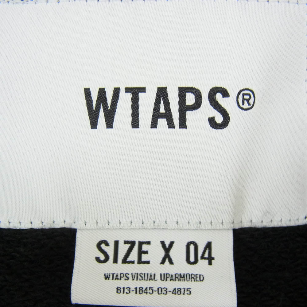 WTAPS ダブルタップス 23SS 231ATDT-CSM15 Clasper Sweater Cotton Black クラスパー セーター コットン スウェット カーディガン ブラック系 X04【中古】
