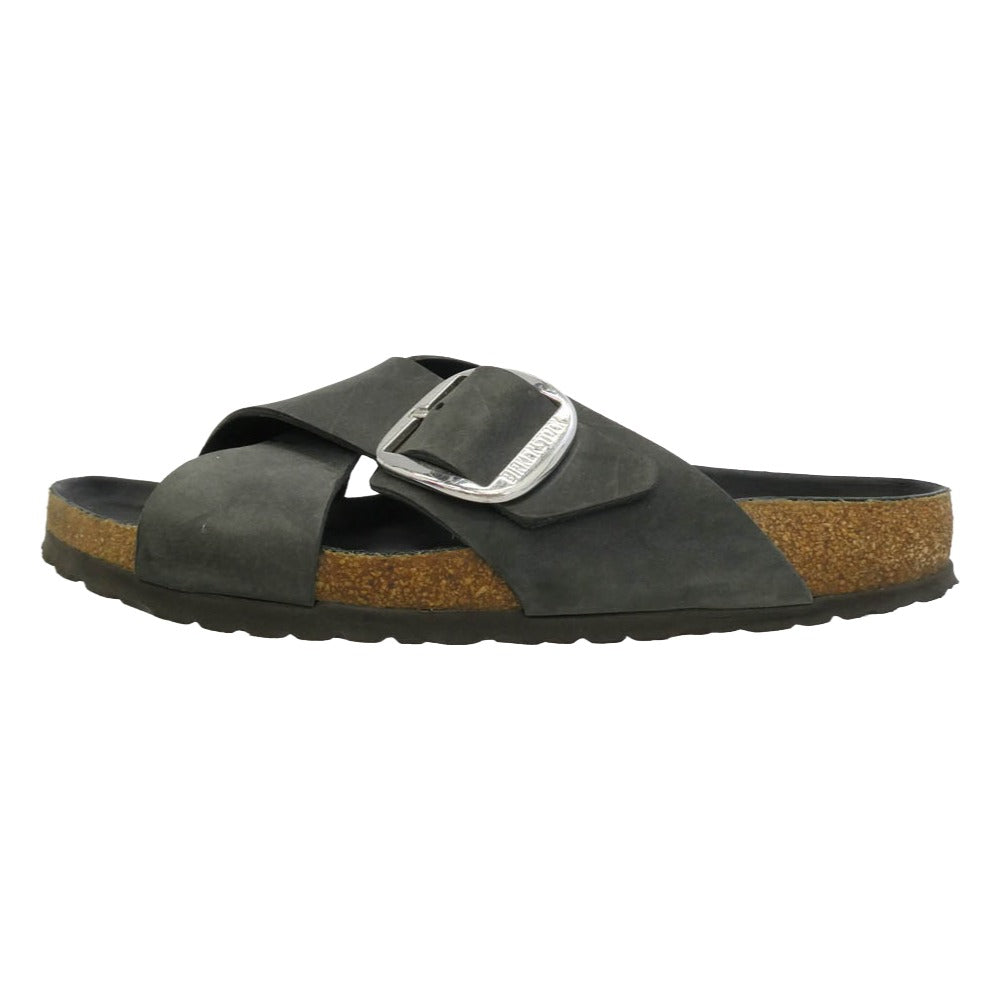 BIRKENSTOCK ビルケンシュトック Siena シエナ ビッグバックル サンダル 43 ブラック系 28cm【中古】