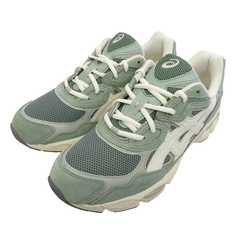 asics アシックス 1203A383-302 GEL-NYC IVY SMOKE GREY ゲルエヌワイシー ローカット スニーカー ライトグリーン系 28cm【極上美品】【中古】