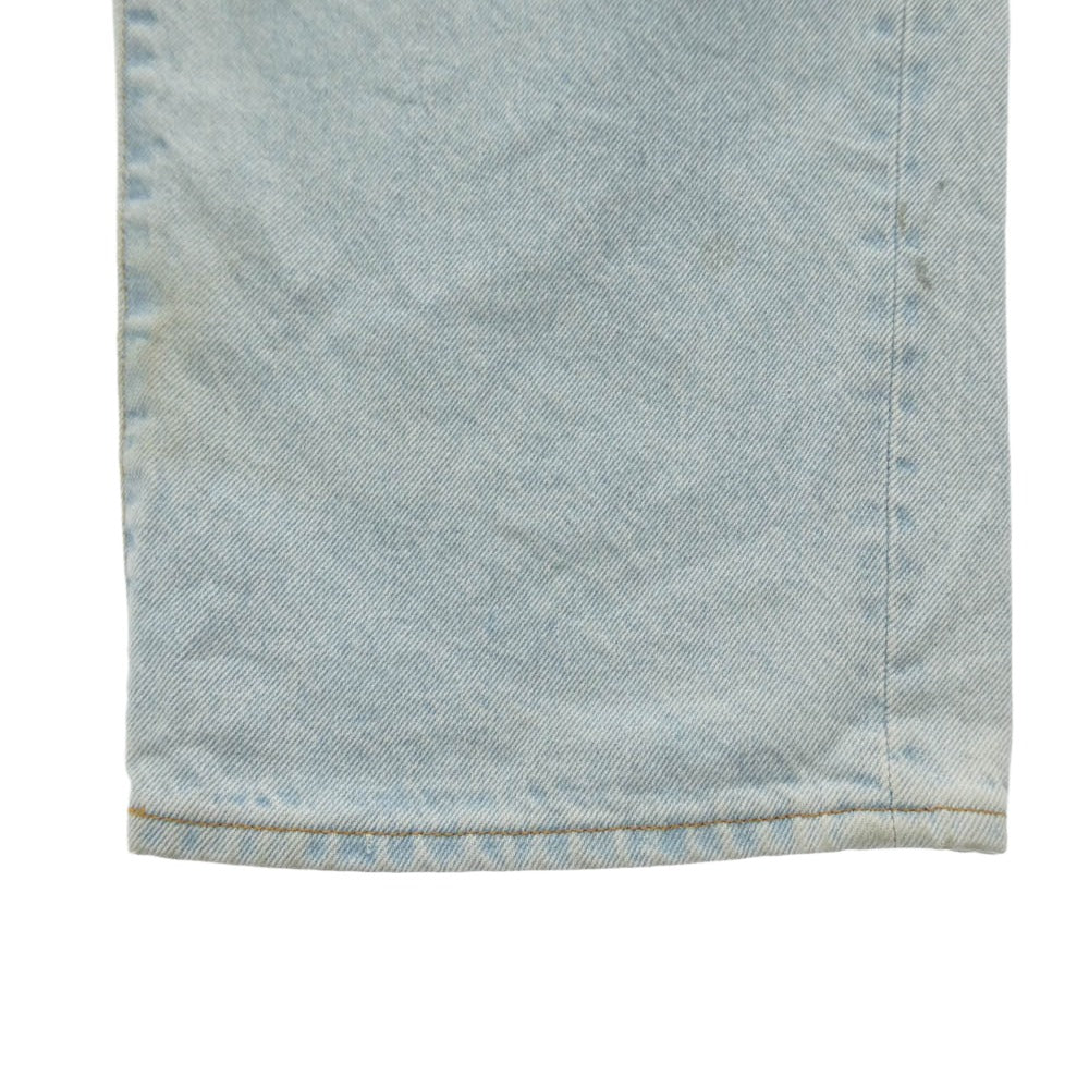 Supreme シュプリーム 24SS Baggy Jean バックポケットロゴ刺繍 バギー ジーンズ デニムパンツ ライトブルー系 34【中古】