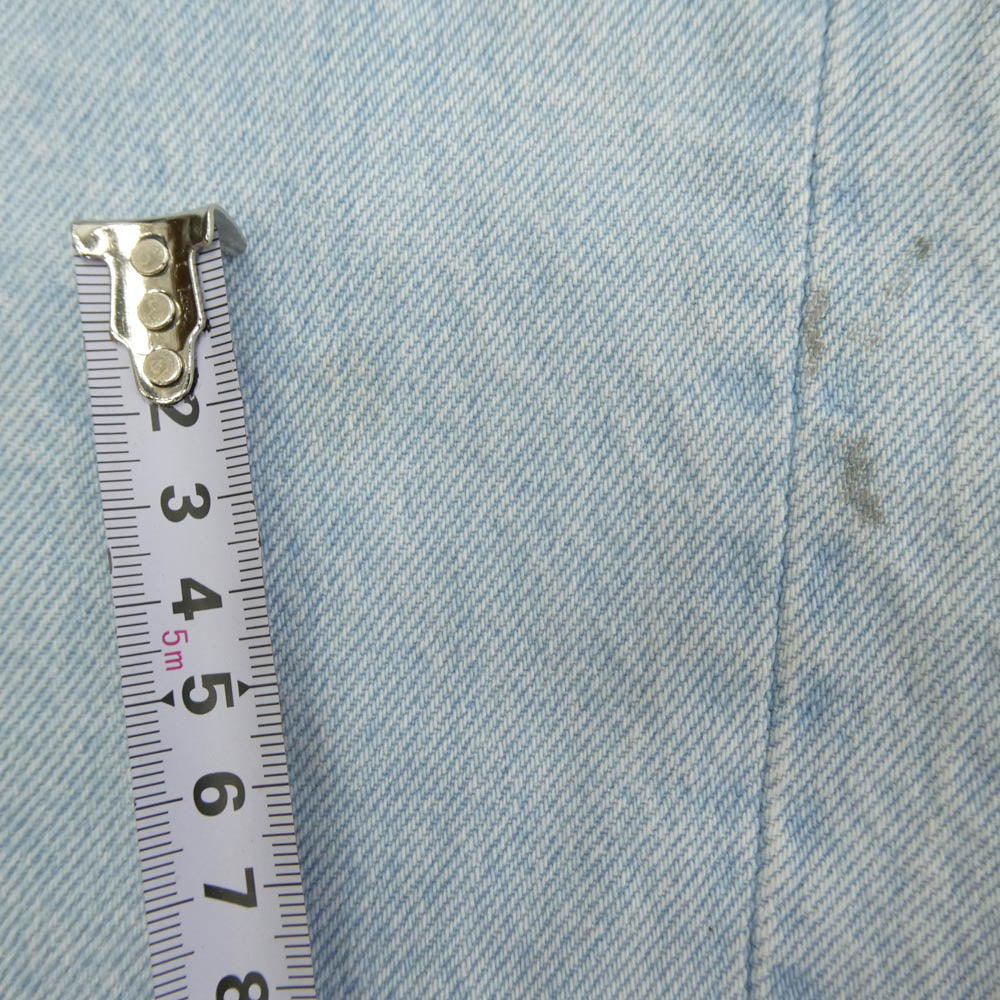 Supreme シュプリーム 24SS Baggy Jean バックポケットロゴ刺繍 バギー ジーンズ デニムパンツ ライトブルー系 34【中古】