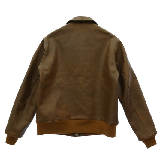 WAREHOUSE ウエアハウス WERBER LEATHER COAT Lot 2232 TYPE A-2 30周年 レザー フライト ジャケット ブラウン系 42【中古】