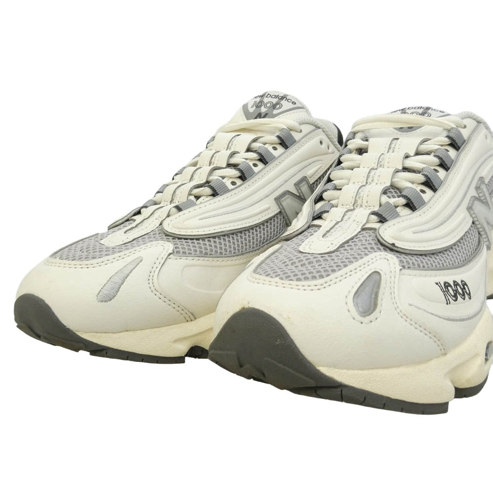 NEW BALANCE ニューバランス M1000MEW 1000 Sea Salt シーソルト ローカットスニーカー ランニングシューズ ホワイト系 グレー系 26cm【中古】