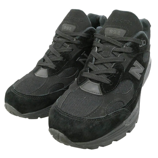 NEW BALANCE ニューバランス U992TB 992 Triple Black トリプルブラック ローカットスニーカー シューズ ブラック系 25cm【中古】