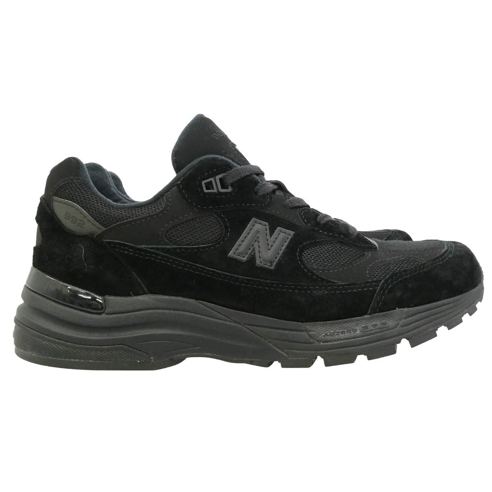 NEW BALANCE ニューバランス U992TB 992 Triple Black トリプルブラック ローカットスニーカー シューズ ブラック系 25cm【中古】