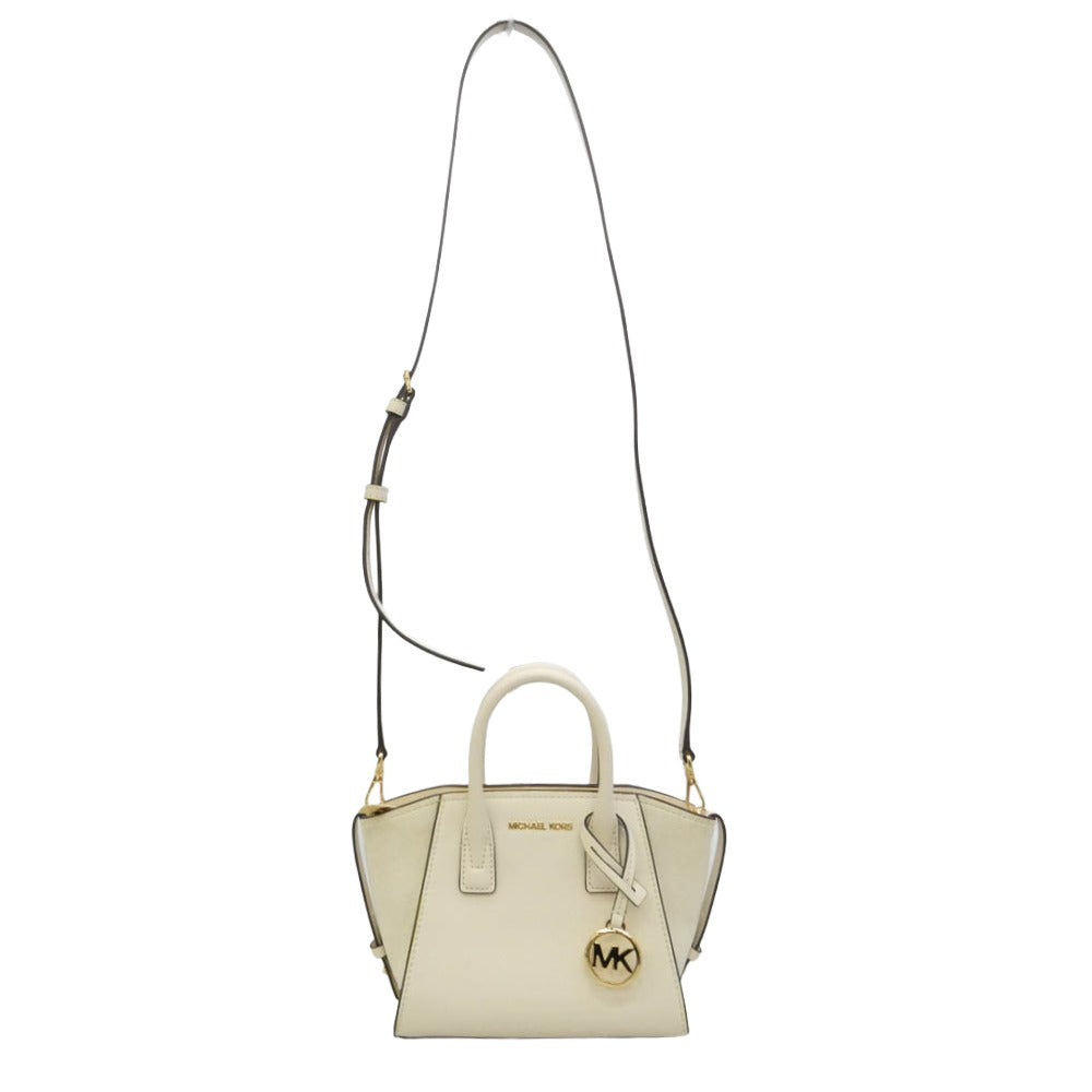 Michael Kors マイケルコース 35F4G4VC0L AVRIL アヴリル エクストラ スモール サッチェル 2WAY ハンドバッグ ベージュ系【極上美品】【中古】